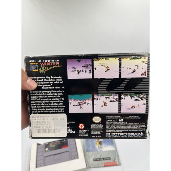 Tommy Moe's Winter Extreme: Skiing & Snowboarding Super Nintendo SNES Complete! - Picture 16 of 16